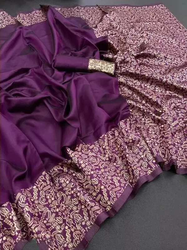 Purple_Woven_Banarasi_Jacquard_Saree_(Purple)